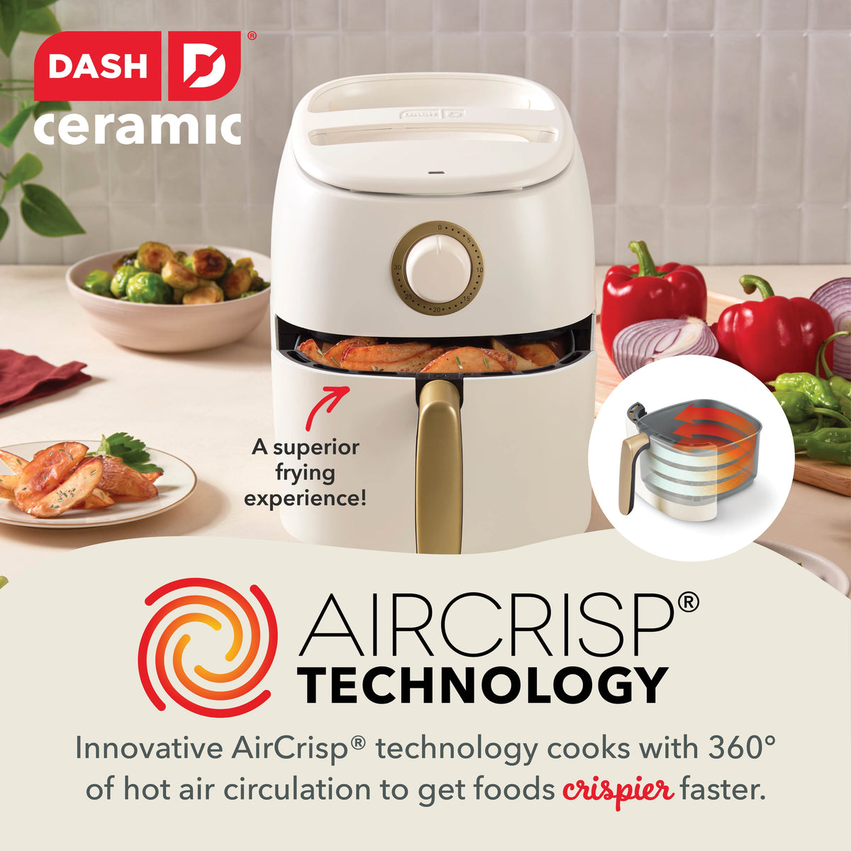Ceramic Tasti-Crisp Express Air Fryer 2.6QT